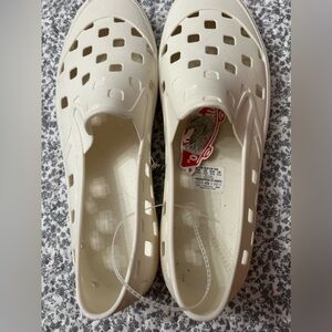Mens White Slip-On Shoes